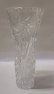 Váza skleněná křišťálová polobrus dlouhá úzká Vilma O467