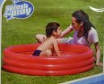Bazén nafukovací 102x25 cm 3 komory kulatý 110 litrů červený