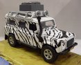 Kovový model terénního auta Land Rover design safari