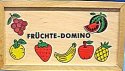 Domino dřevěné ovoce