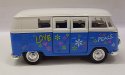 VW Mikrobus kovový model Volkswagen 1962 Hippies blue modrý
