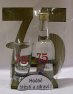 Výroční sada jubilejka dřevěná s lahvinkou a odlivkou k 75 výročí