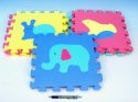 Pěnové puzzle Zvířata 30x30cm 10ks v sáčku pěnový koberec Akce