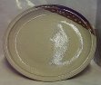 Keramický maxi talíř béžovo hnědý mělký kunštátská keramika
