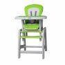 Jídelní židlička dětská rozkládací 2v1 se stolečkem multifunkční zelená