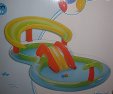 Bazén hrací dvoudílný nafukovací s fontánou, skluzavkou, rolovací dráhou s míčky Kid Land 308 L