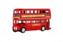 Autobus patrový London city bus angličák kovový červený 1:64
