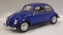 Volkswagen Porsche Brouk Maxi kovový model auta 1:24 tmavě modrá metaliza