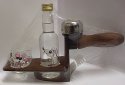 Zednická lžíce malá se zvonkem panákem kde je obrazek opile myšky a lahvinkou slivovice