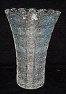 Váza velká broušená křišťálová jemný luxusní brus skleněná na hodně květin O280 Ingrid