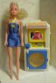 Pračka pro Barbie na baterie a kasička s panenkou Akce na vystavené zboží