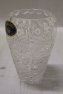 Váza baňatá O122 skleněná miniatura broušená