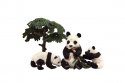 Panda medvídek jako živý serie 3 figurky plastových zvířátek Series Model