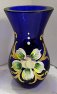 Váza mini malovaná modrá s květy TF 210 a b