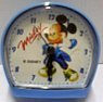 Budík Disney Mickey Mause dětský bledě modrý na baterie