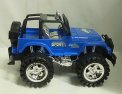 Terénní auto Jeep s velkými koly MAX na setrvačník modré 26 cm
