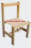 Židlička dřevěná dětská přírodní 50 x 29 x 27 cm