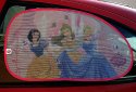 Sluneční clona do auta Disney princezny dva kusy zšikmená strana