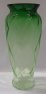 Váza skleněná průhledná zelené sklo SOM 6