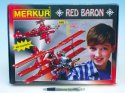 Stavebnice MERKUR Red Baron 40 modelů 680ks v krabici 36x27cm