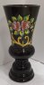 Váza skleněná malovaná tmavě rudá TF 203