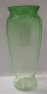 Váza skleněná průhledná zelené sklo SOM 5