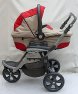 Kočárek Cortina X3 Evolution Cam komplet s autosedačkou červeno béžový + sportovní nástavba zeleno š