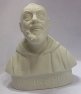 Padre Pio busta porcelánová bílá 72