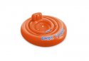 Nafukovací sedátko pro děti kruh do vody pro nejmenší oranžové plavátko s otvory na nohy
