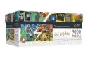 Puzzle Harry Potter Domy v Bradavicích 9000 dílků + plakát v krabici 45x24x21cm